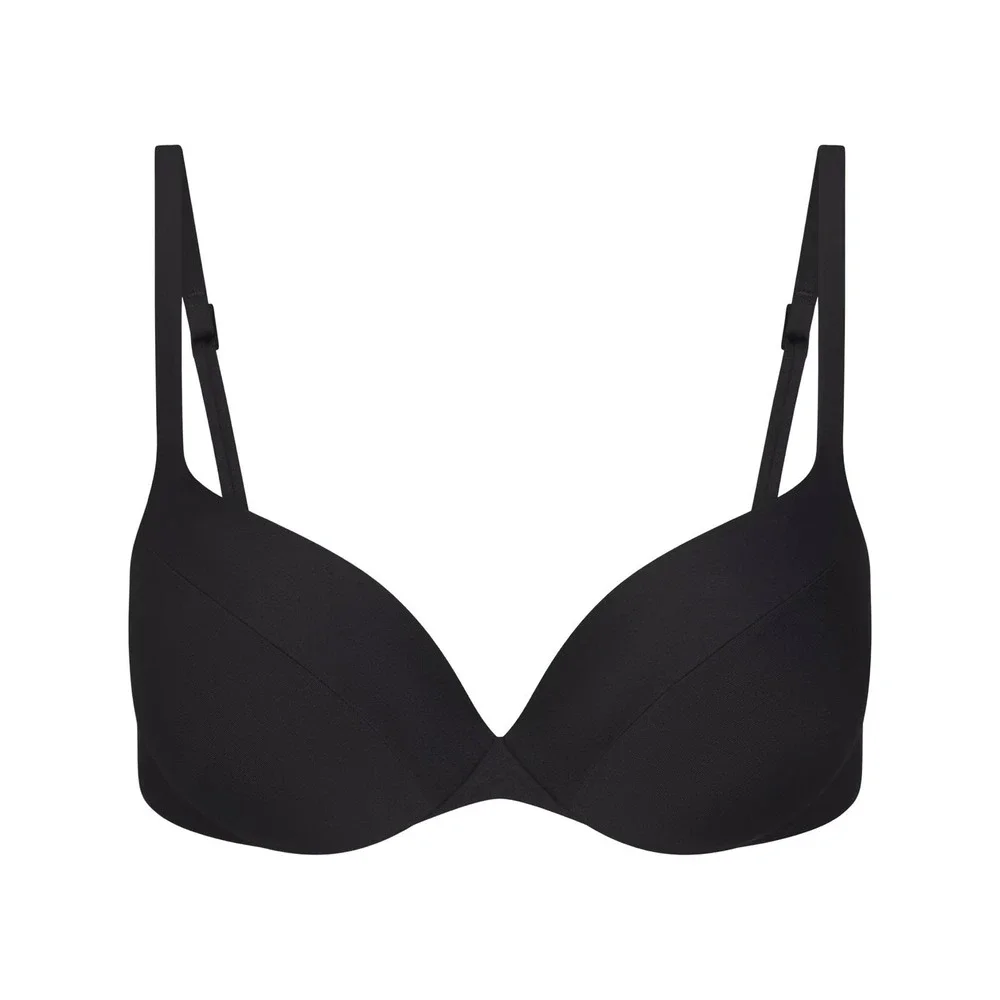 Skims Signature Swim Ultimate Push Up Top - New - Onyx Black - Size 5